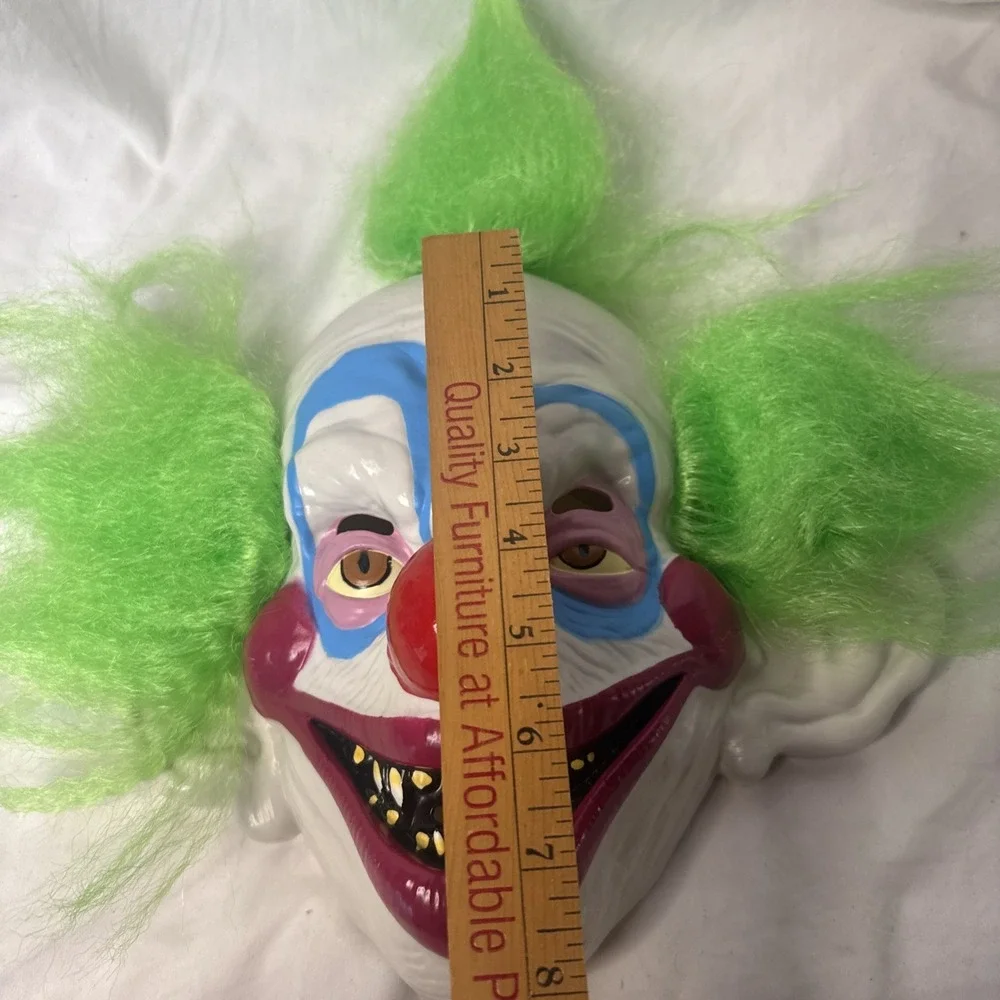 Halloween Shorty Killer Klowns Outter Space Mask Hard Plastic 1988 Scary Clown - Picture 6 of 7